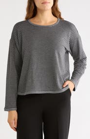 Eileen Fisher Stripe Long Sleeve Top