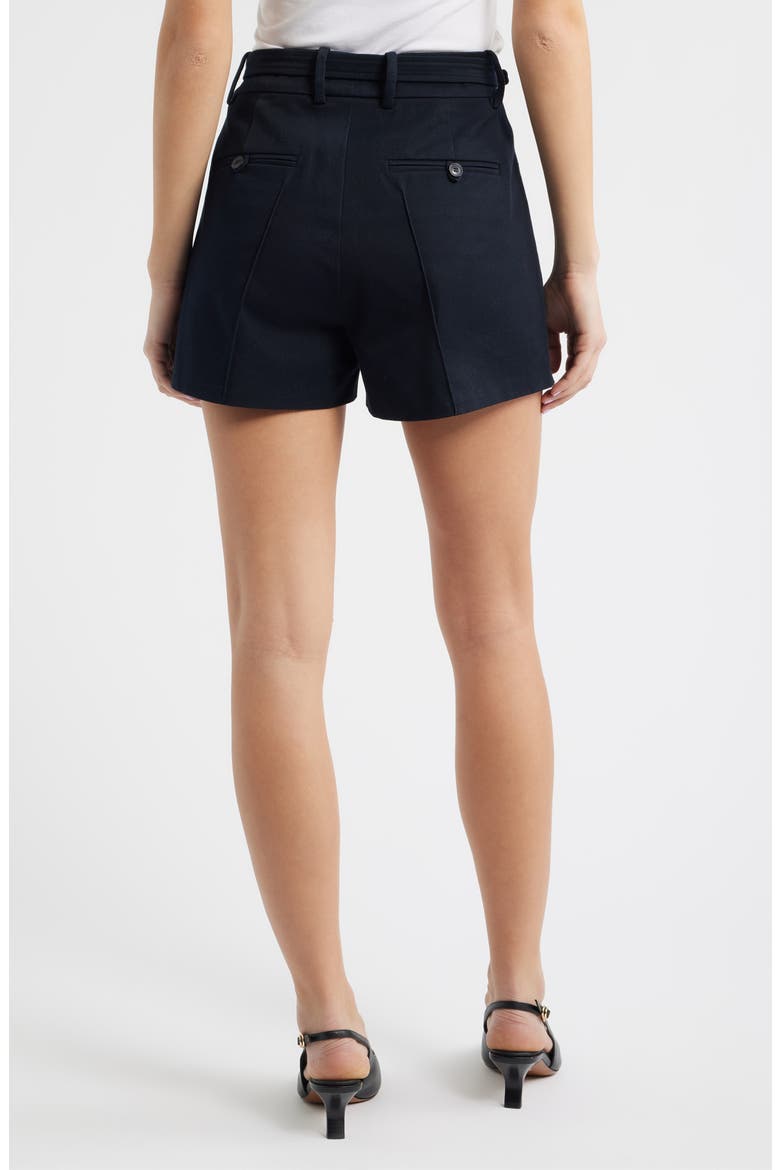 The Soho Belted Cotton Shorts, Alternate, color, NAVY