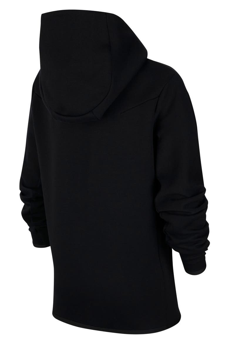 Sportswear Tech Zip Hoodie, Alternate, color, BLACK/ BLACK