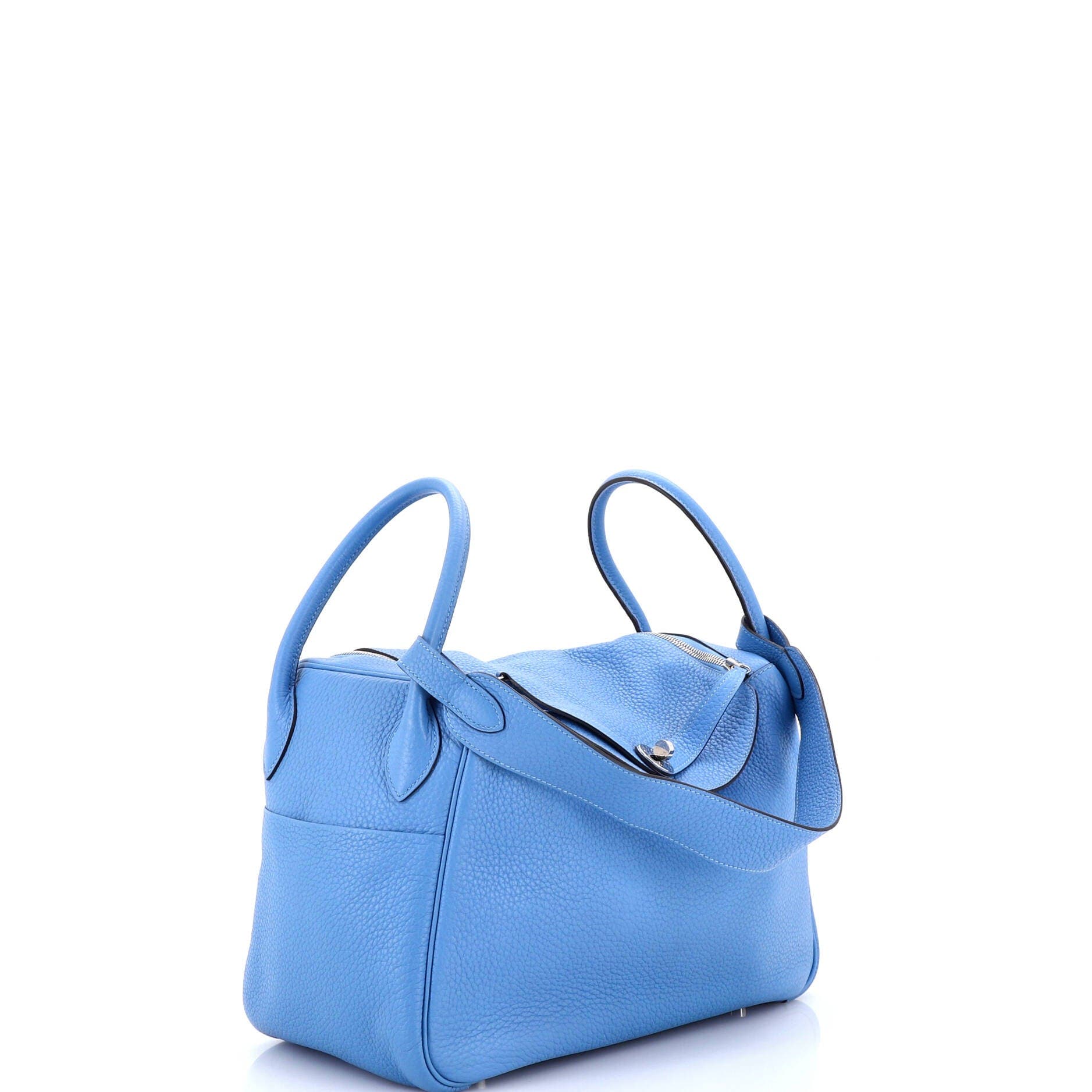 Pre-Owned Hermes Lindy Bag Clemence 34, Alternate, color, Bleu Paradis