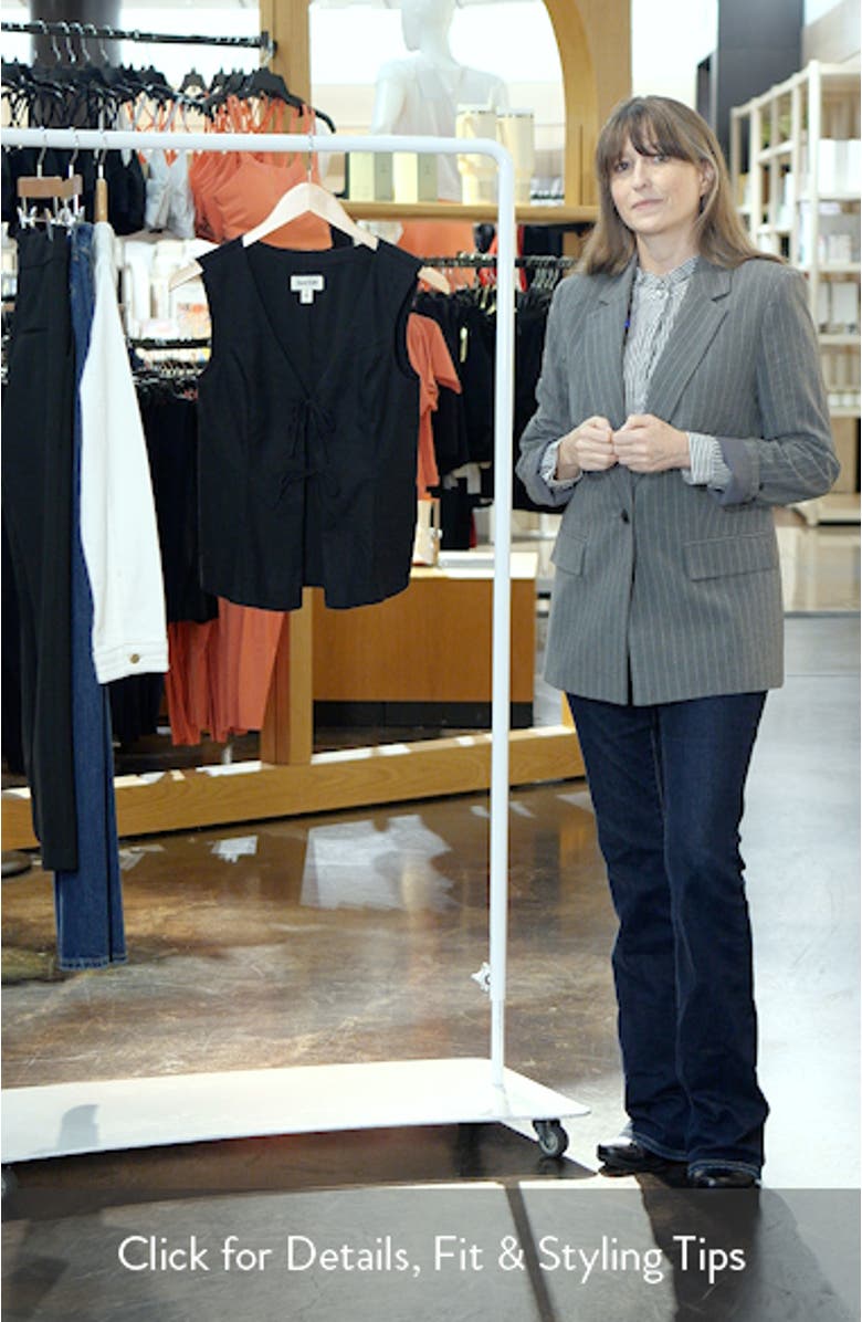 Tie Front Linen Blend Top, sales video thumbnail