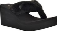 GUESS Sabinn Faux Fur Wedge Sandal