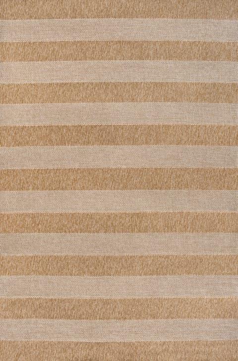 Sutton Easy Jute Modern Geometric Boho Stripe Indoor/Outdoor Area Rug