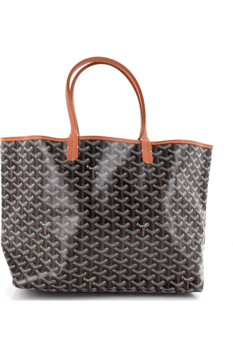 Pre-Owned Goyard Saint Louis Tote Coated Canvas PM, Main, color, Black