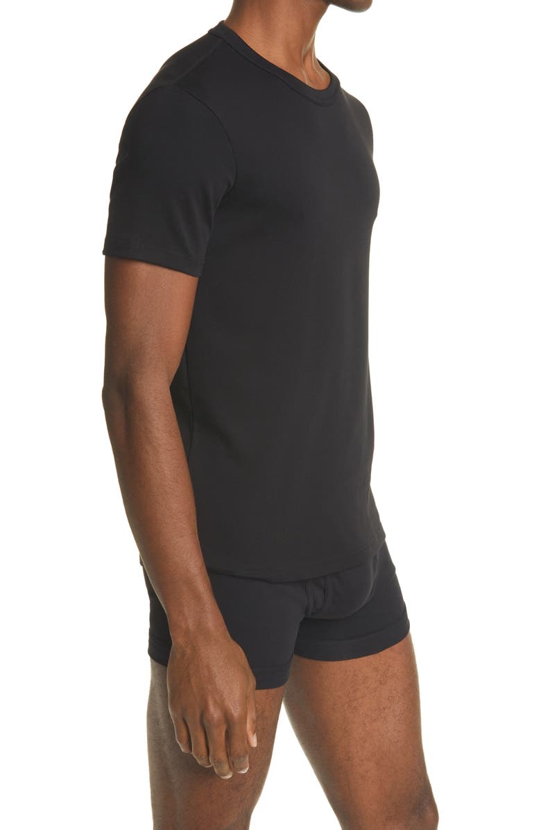 TOM FORD Cotton Jersey Crewneck T-Shirt, Alternate, color, Black