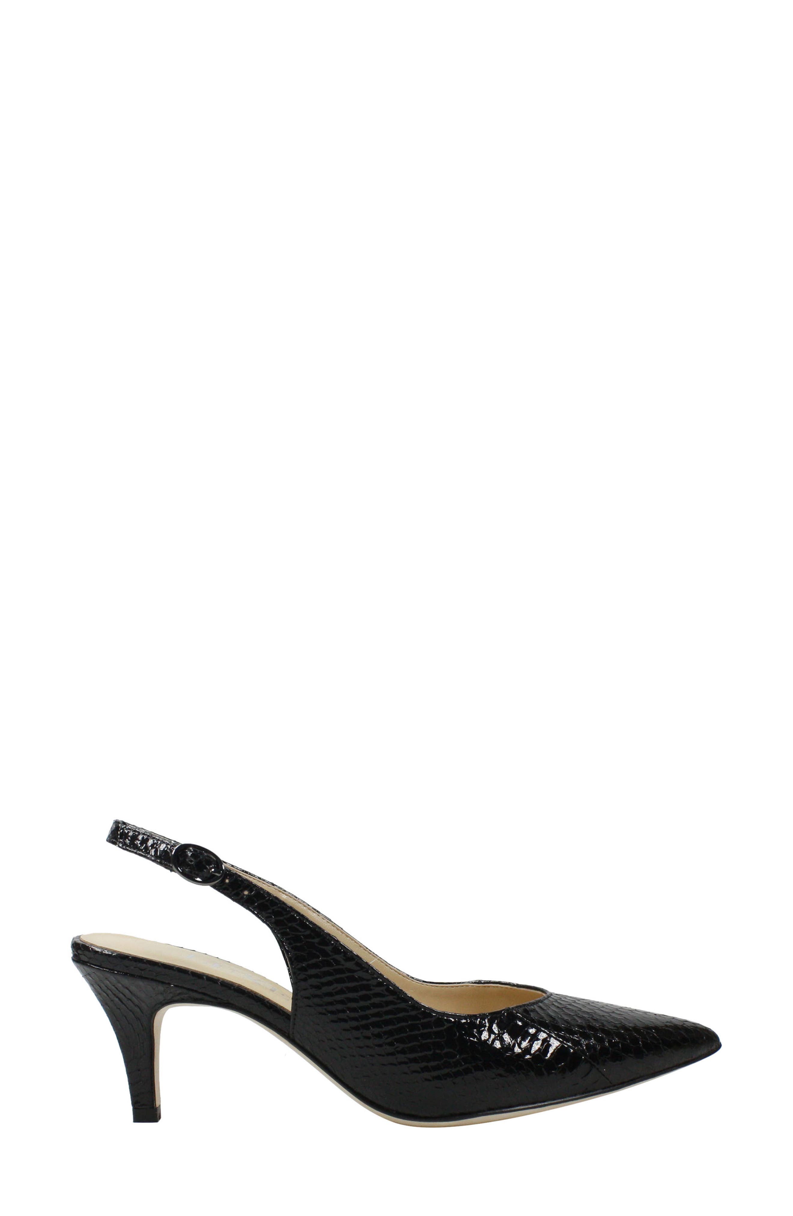J. Reneé Brisha Snake Embossed Slingback Pump, Alternate, color, 