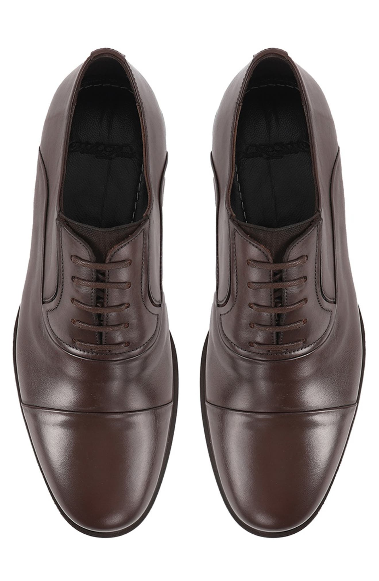 VELLAPAIS Babuino Cap Toe Oxford, Alternate, color, Dark Brown