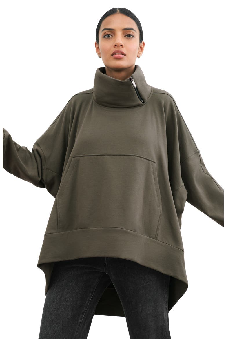 Boerum French Terry Sweatshirt, Alternate, color, OLIVE