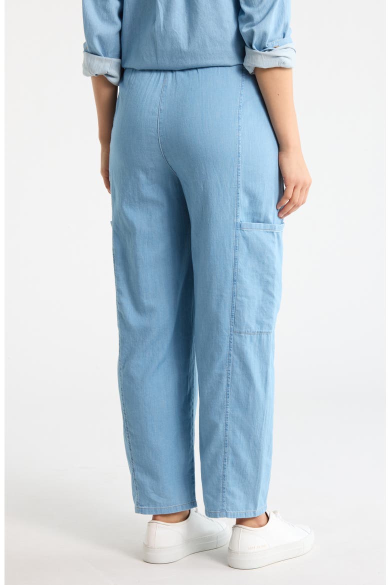 Ankle Lantern Cargo Pants, Alternate, color, WASHED INDIGO