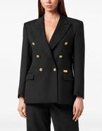 PHILIPP PLEIN Satin Marine Fit Blazer Women