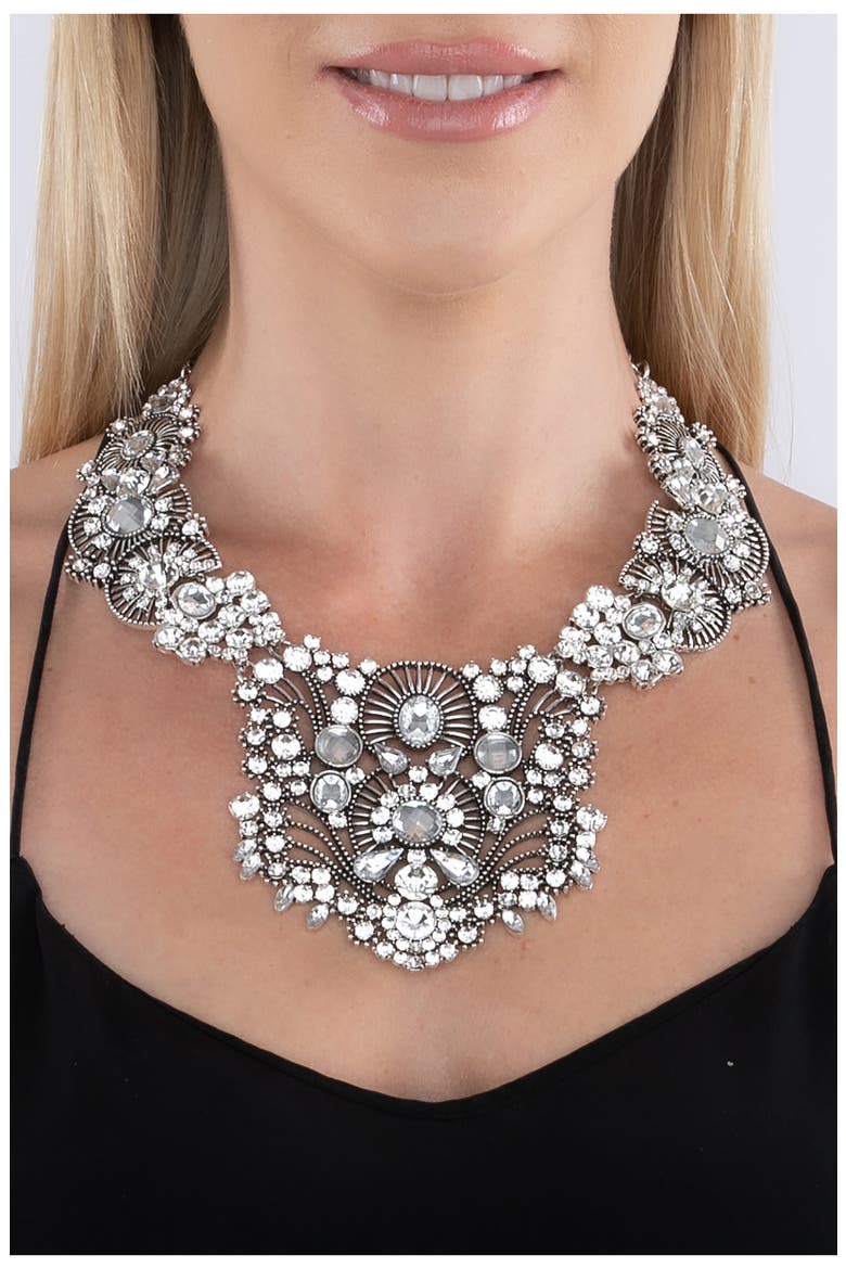Manhattan Necklace, Alternate, color, silver