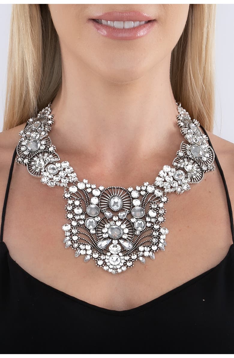 EYE CANDY LOS ANGELES Manhattan Necklace, Alternate, color, Silver