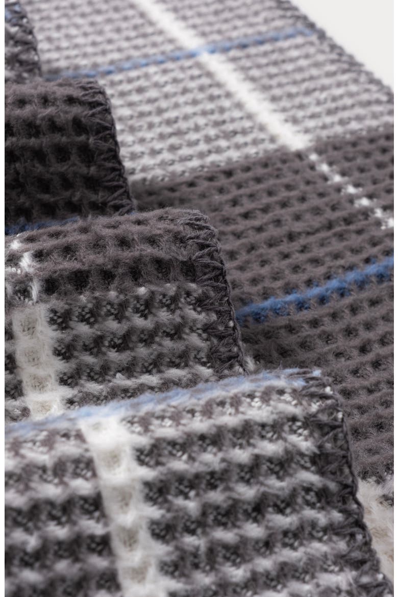 Waffle Knit Throw Blanket, Alternate, color, ANTHRACITE