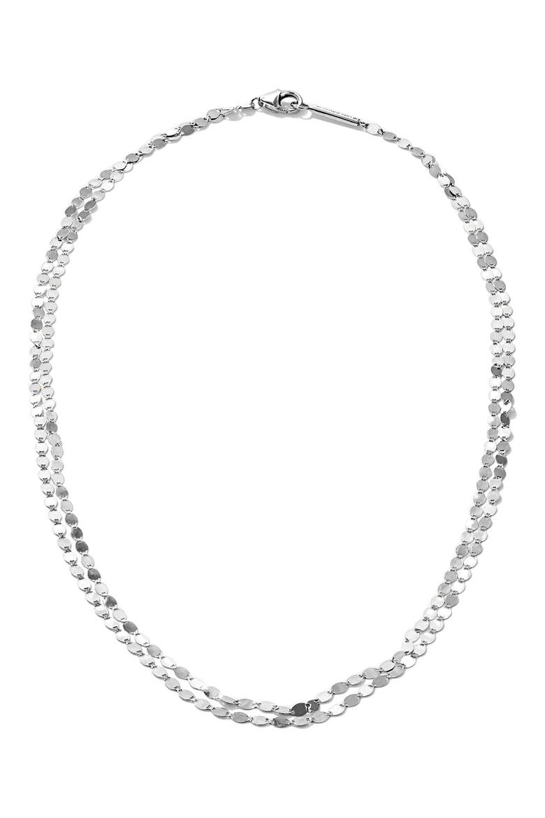 Layered Choker Necklace, Main, color, WHITE GOLD