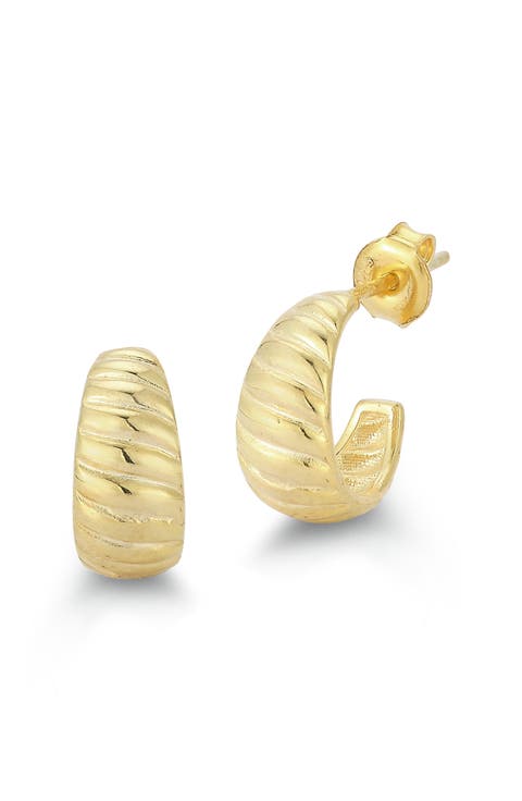 Croissant Huggie Hoop Earrings
