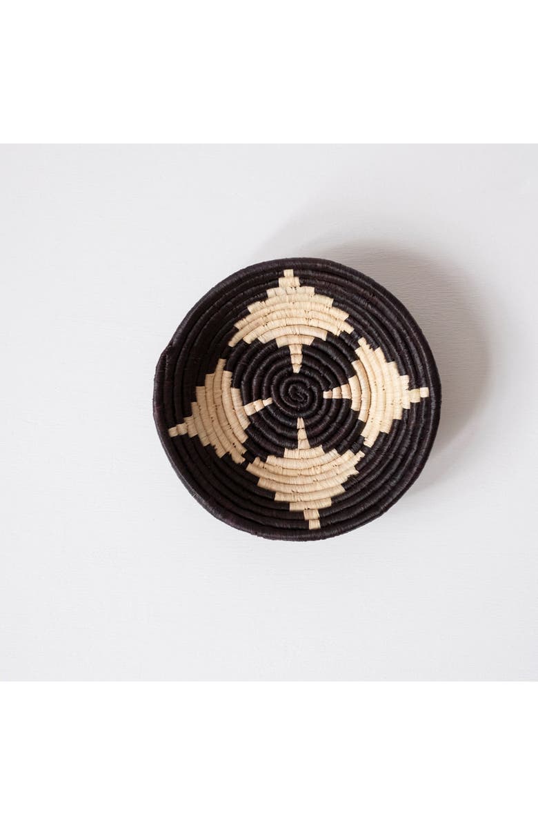 Maadili Collective Small Monochrome Daisy Basket, Main, color, Black