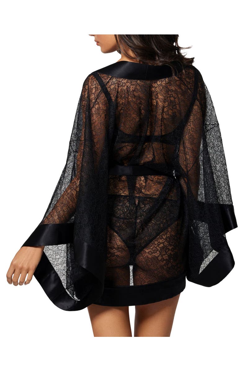 Kiki de Montparnasse Petite Fleur Kimono, Alternate, color, Black
