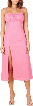 Petal & Pup Krystal Side Slit Sleeveless Midi Dress