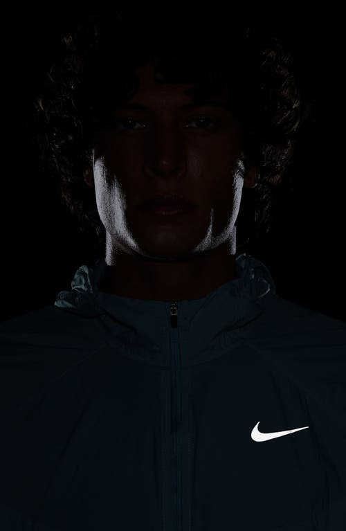 Nike Stride Dri-fit Uv Hooded Running Jacket In Glacier Blue