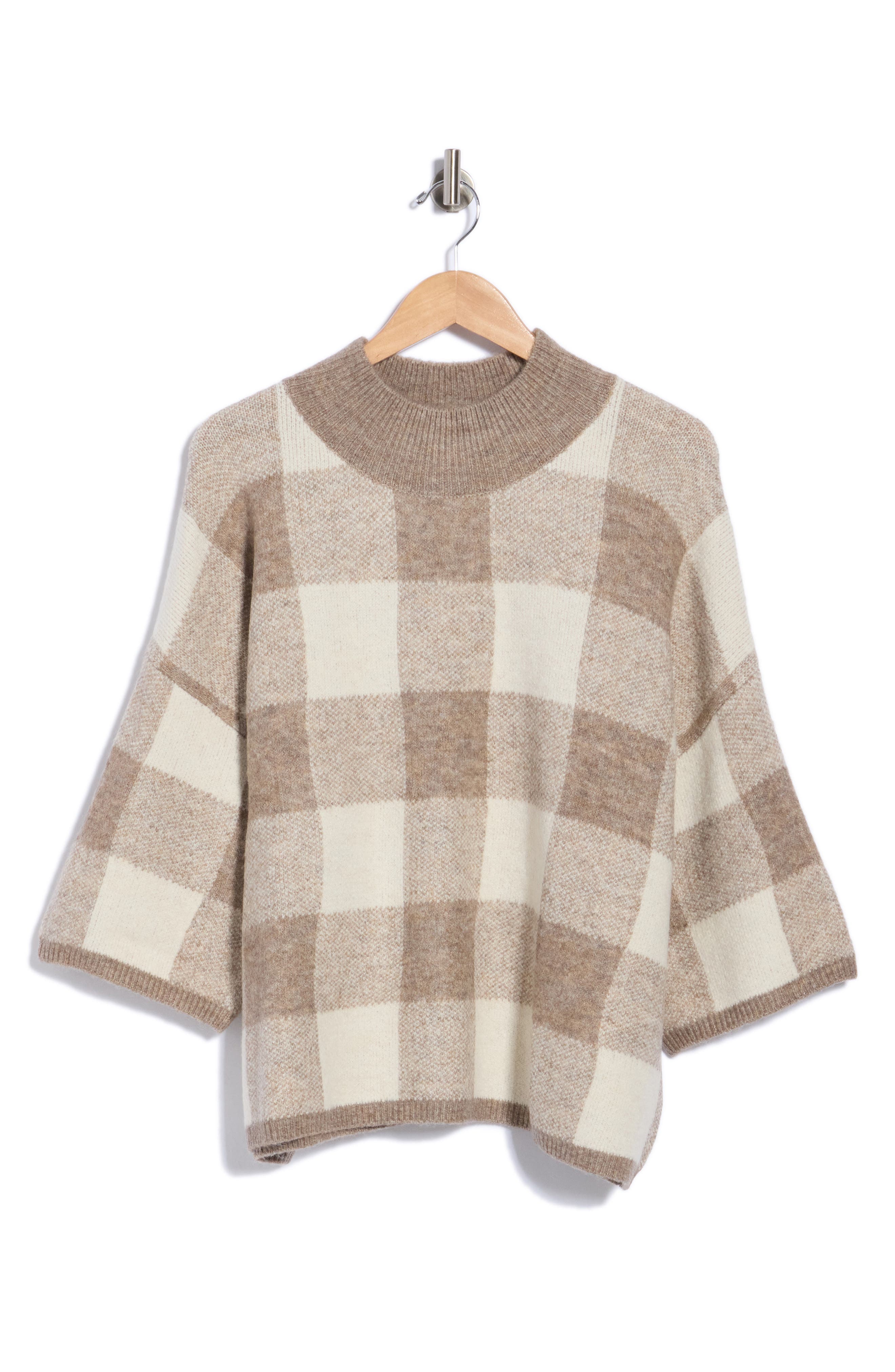 Boxy Mock Neck Sweater