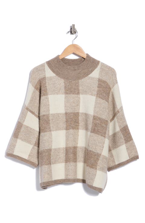 Boxy Mock Neck Sweater