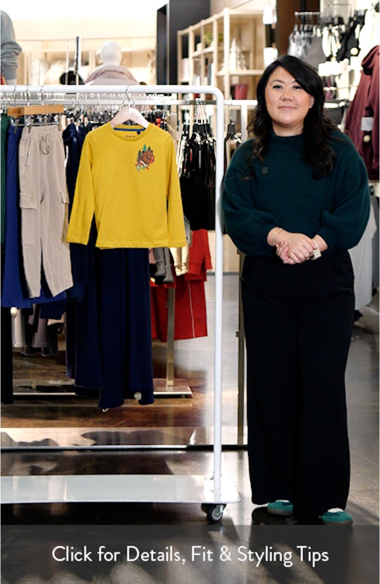 Kids' Long Sleeve Cotton Graphic T-Shirt, sales video thumbnail