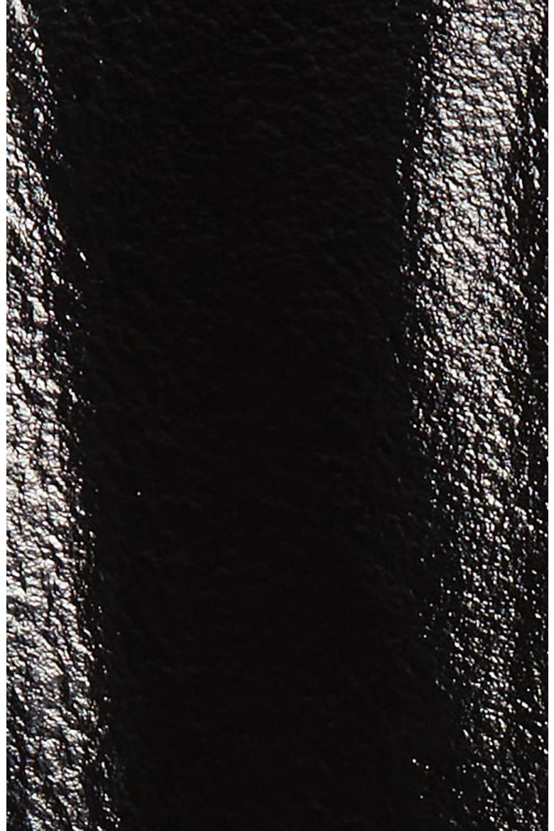 Lacquered Faux Leather Jacket, Alternate, color, BLACK