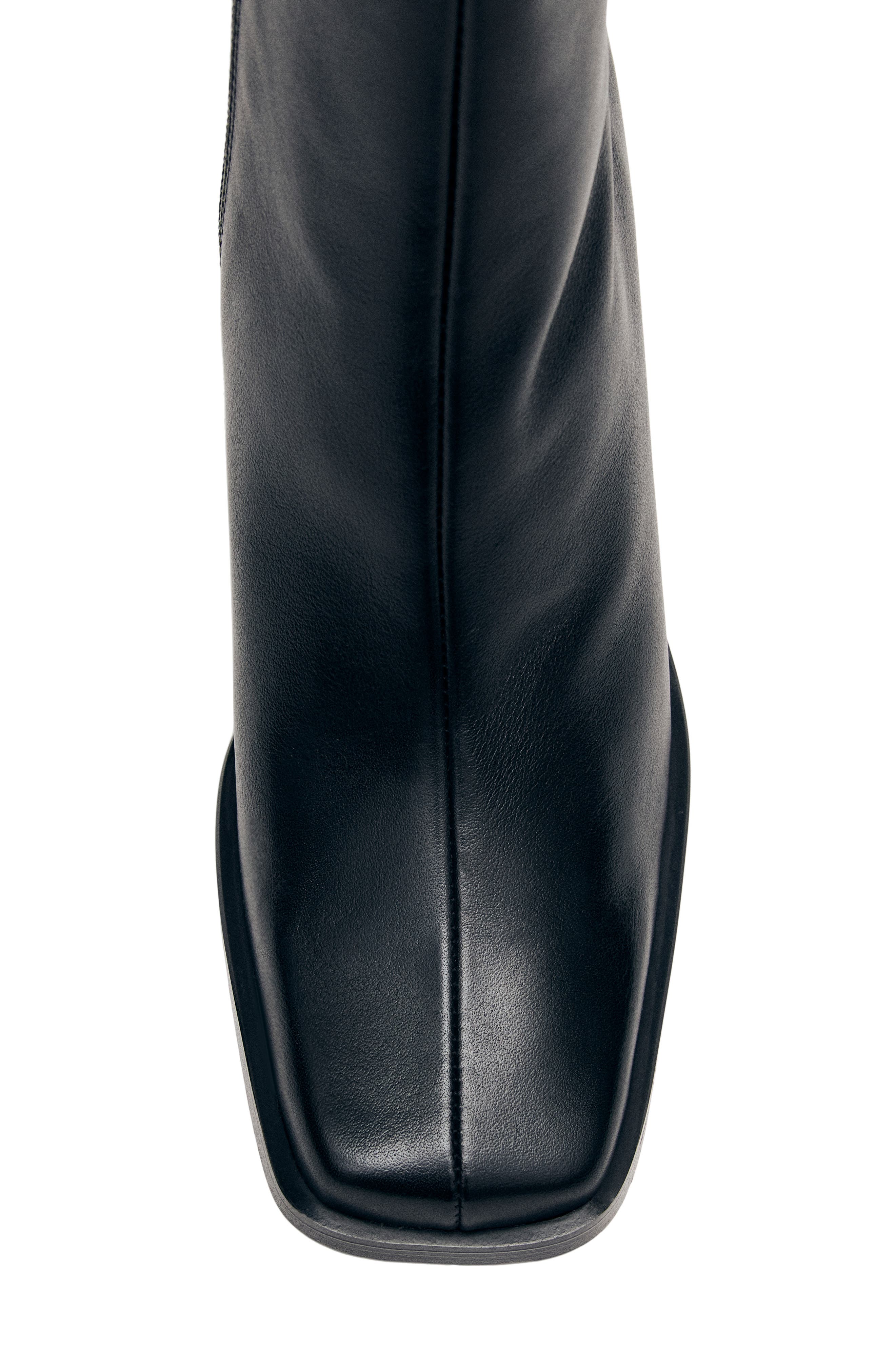 ALOHAS South Square Toe Ankle Boot, Alternate, color, Black