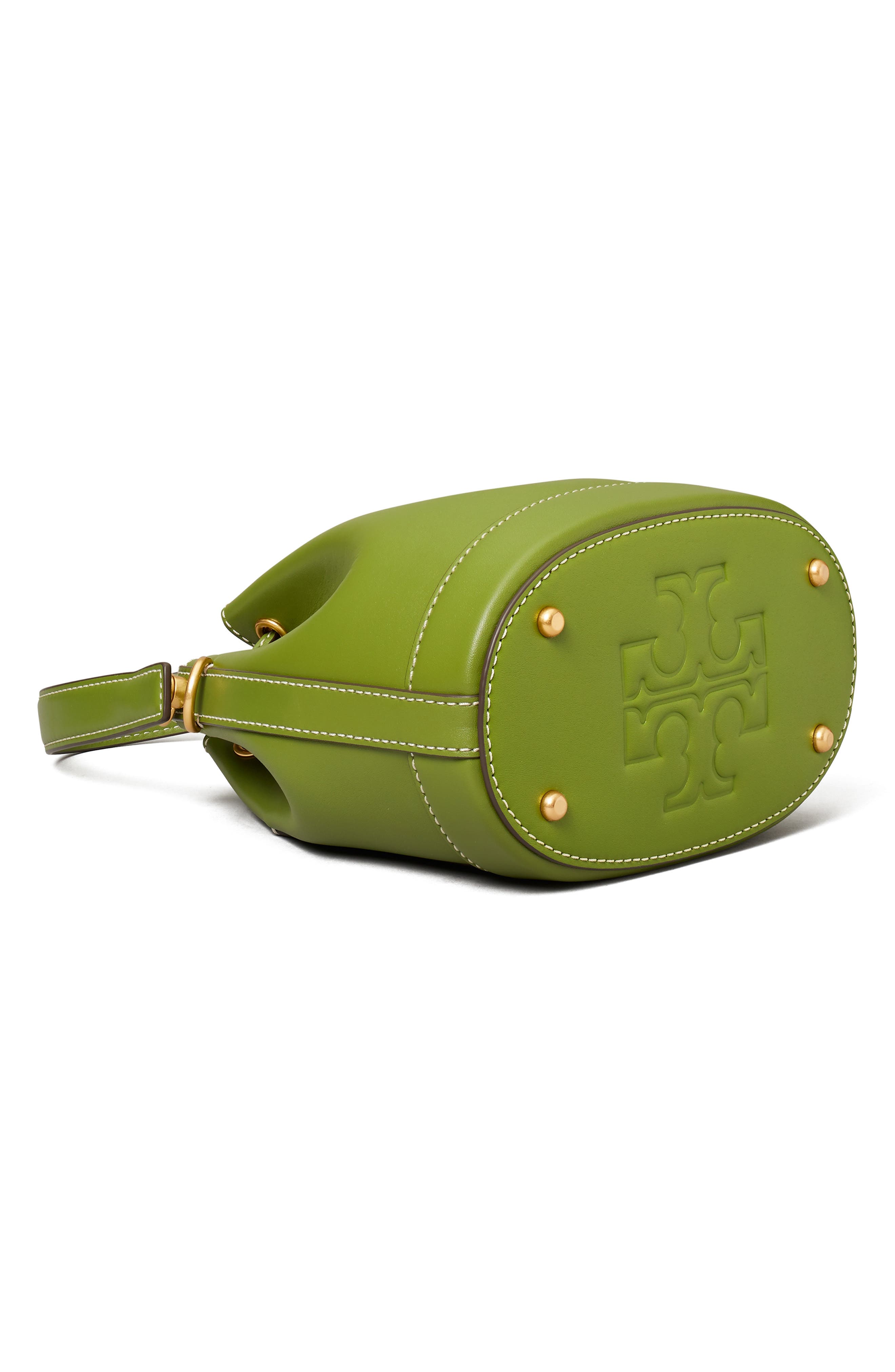 Tory Burch Leather Bucket Bag, Alternate, color, 