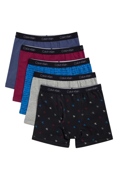 Kids' Assorted 5-Pack Boxer Briefs