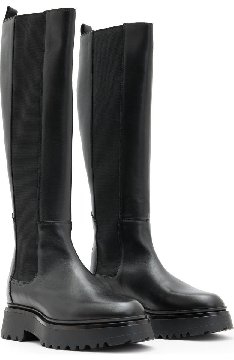 AllSaints Mona Tall Chelsea Boot, Main, color,