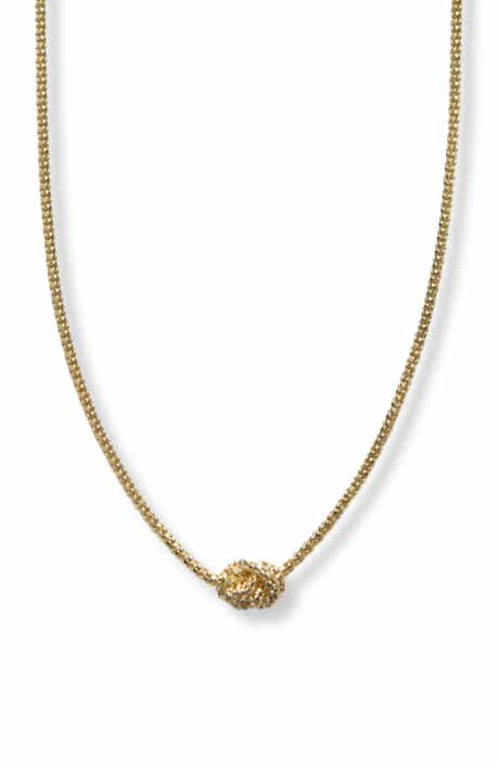 Argento Vivo Sterling Silver Knot Necklace