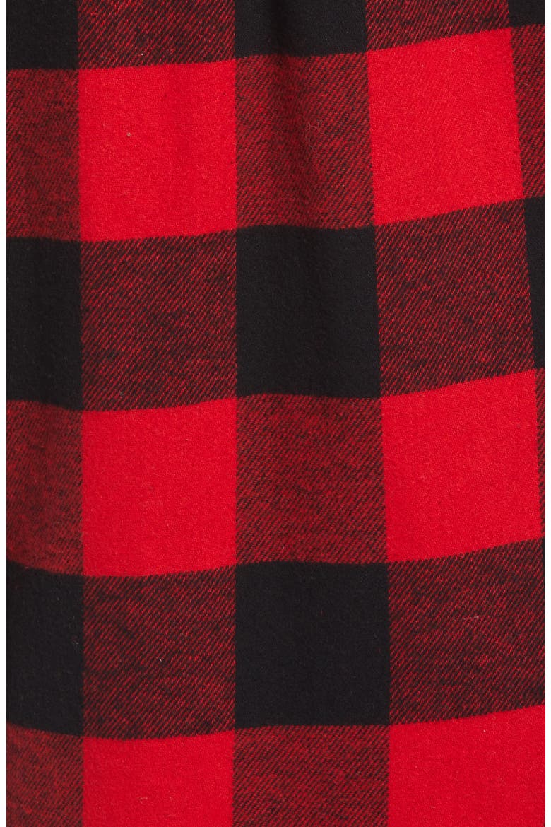 Men's Flannel Family Pajamas, Alternate, color, RED BLOOM BUFFALO PLAID