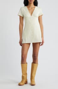 Princess Polly Loveliness Lemon Skirted Cotton Romper