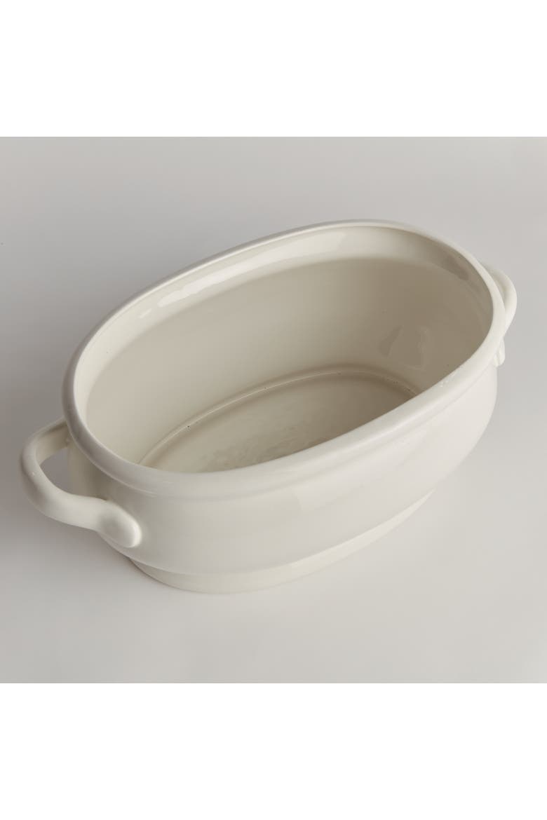 Bradford Oval Cachepot, Alternate, color, White