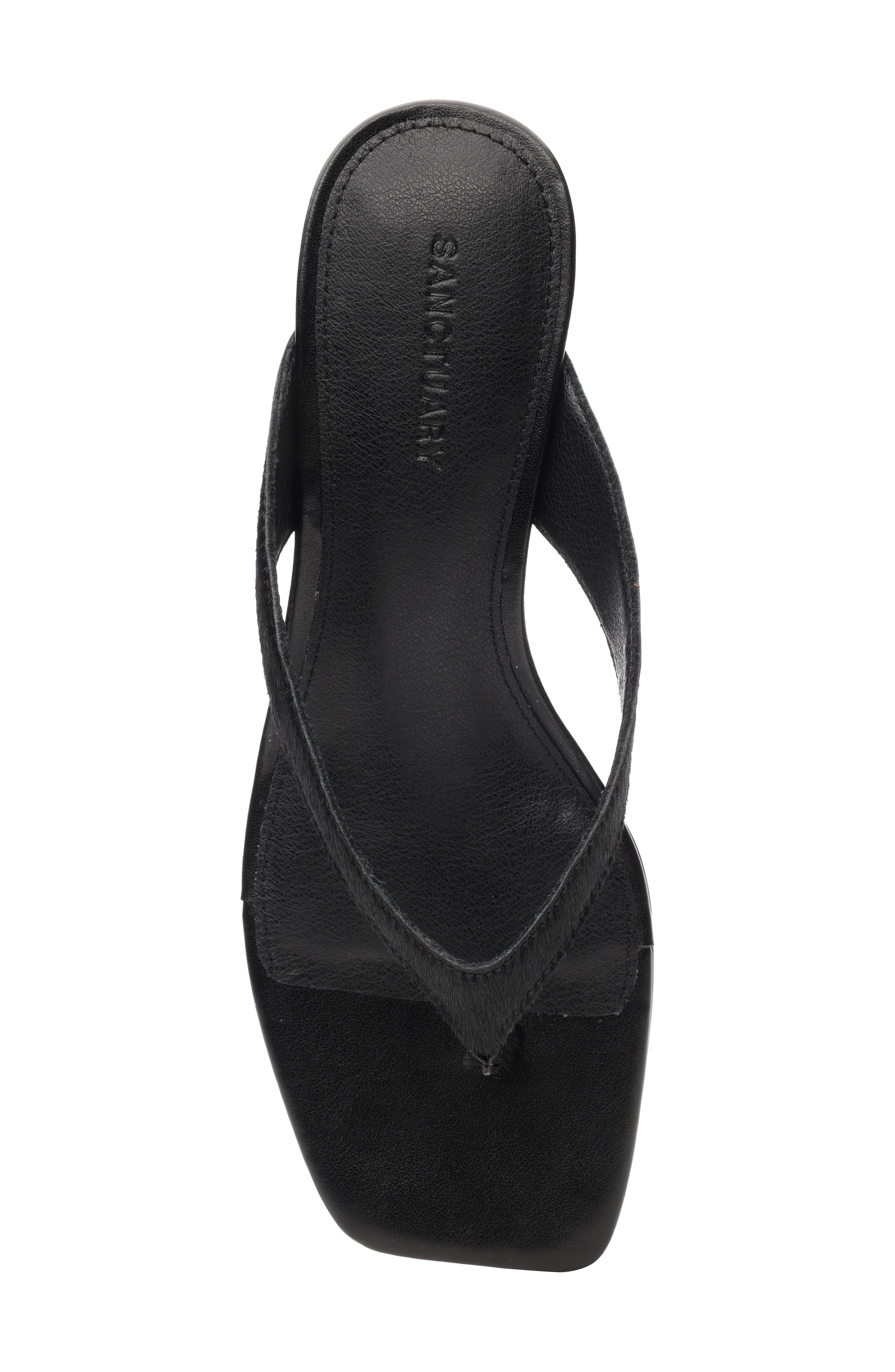 Sanctuary Ease Genuine Calf Hair Sandal, Alternate, color, 