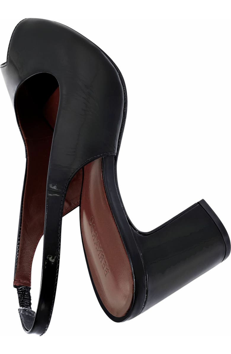 Bernardo Footwear Adell Peep Toe Slingback, Alternate, color, Black