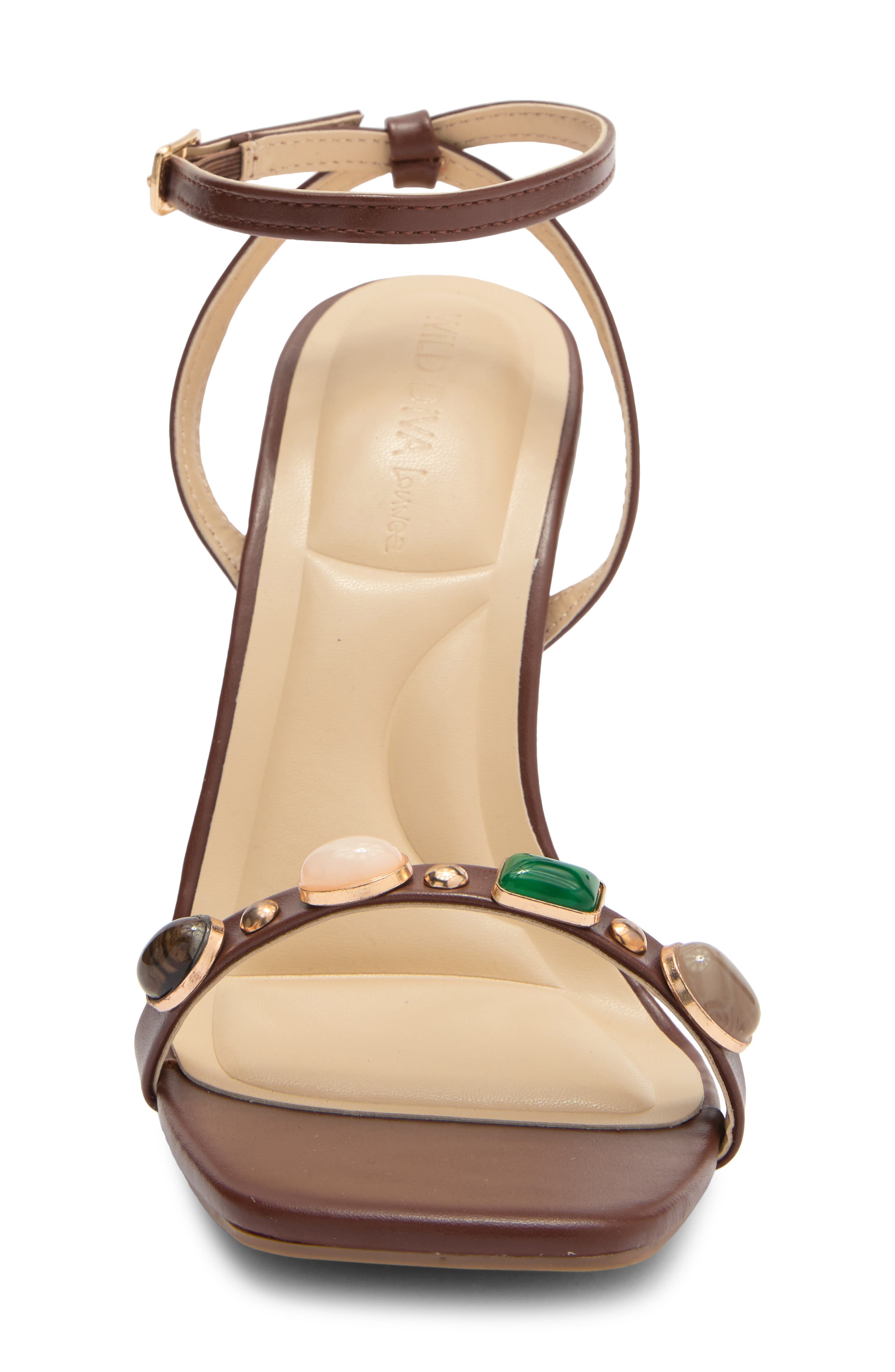 Narala Ankle Strap Sandal, Alternate, color, BROWN
