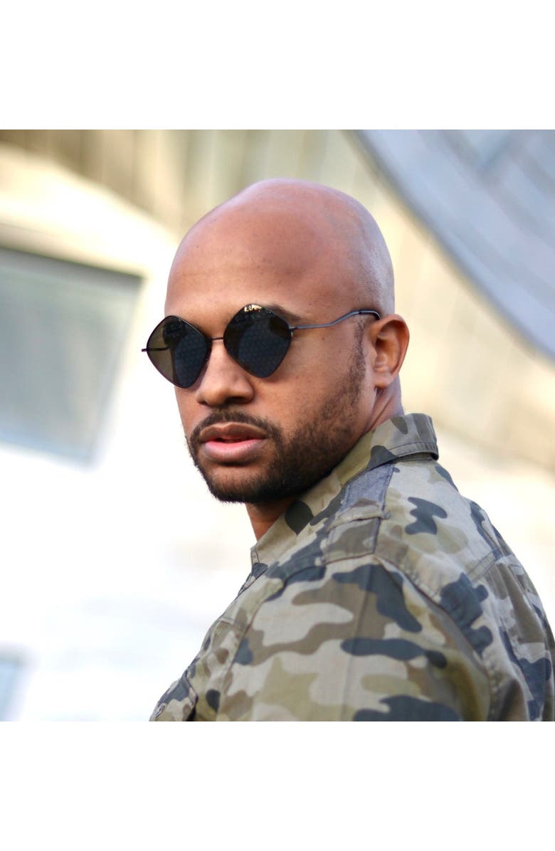 VULIWEAR Vamp Polarized Sunglasses, Alternate, color, Black