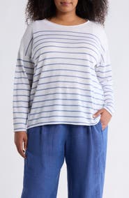 Eileen Fisher Organic Linen & Organic Cotton Crewneck Sweater