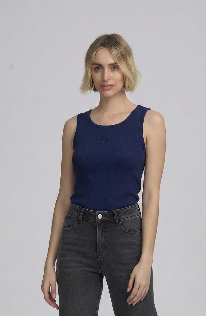 ELLE Collection 2 Pack ELLE Logo Tank, Alternate, color, Mocha/Navy