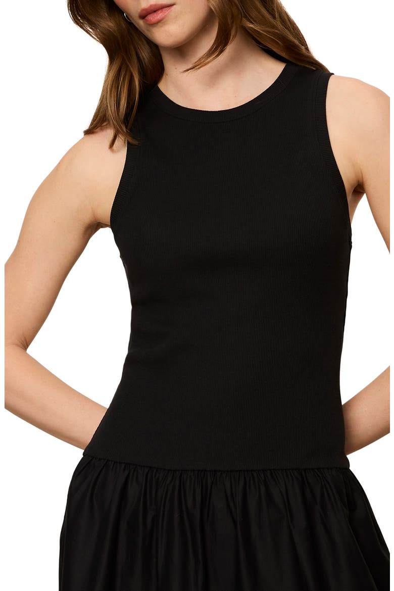 Take Me Away Sleeveless Tank Maxi Dress, Alternate, color, BLACK