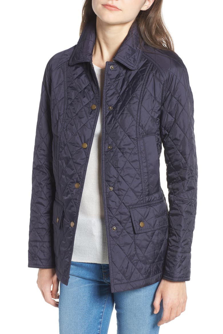 Beadnell Summer Quilted Jacket, Main, color, NAVY