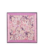 Fable England Deco Blooms Candy Stripe Square Scarf