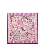 Fable England Deco Blooms Candy Stripe Square Scarf