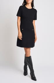 Halogen® Short Sleeve Minidress