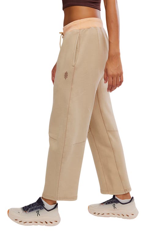 Free People You Wish Tie Waist Sweatpants In Animal Print