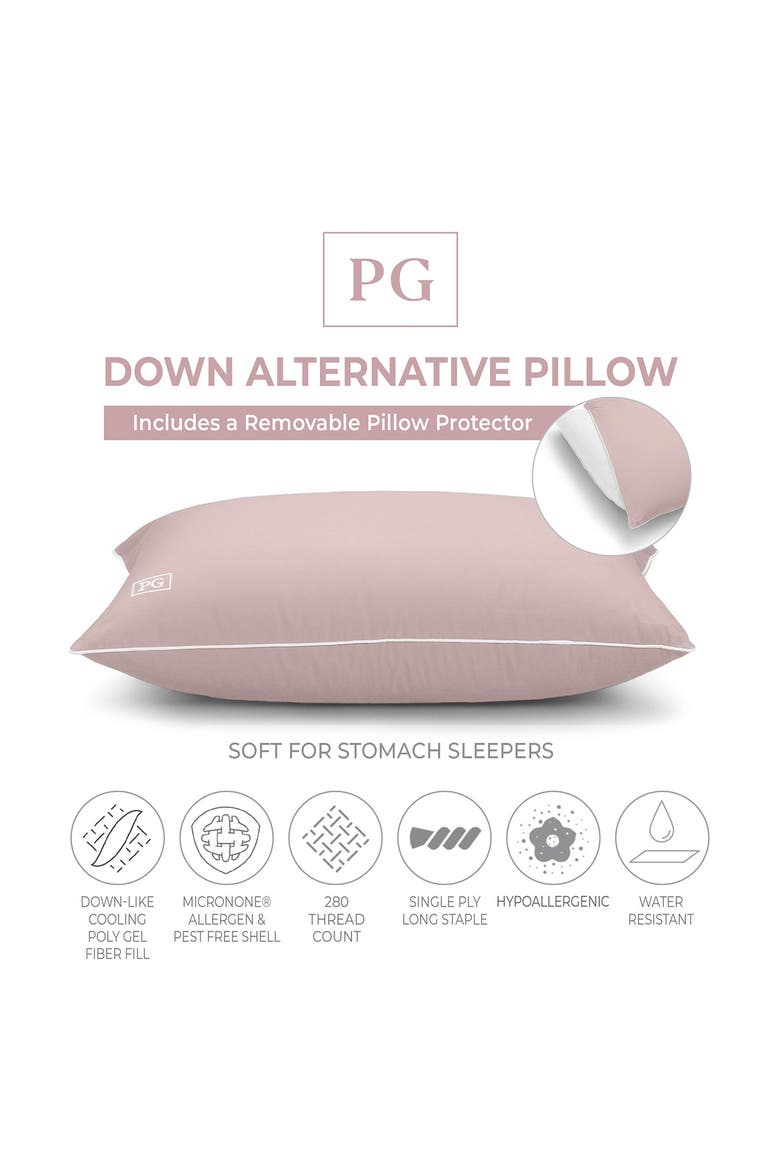 Firm Density Side/Back Sleeper Pillow, Alternate, color, PINK