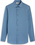 Bugatchi James OoohCotton® Optical Illusion Print Button-Up Shirt