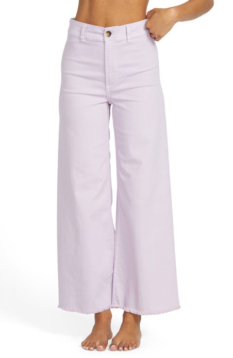 Free Fall Stretch Crop Wide Leg Pants